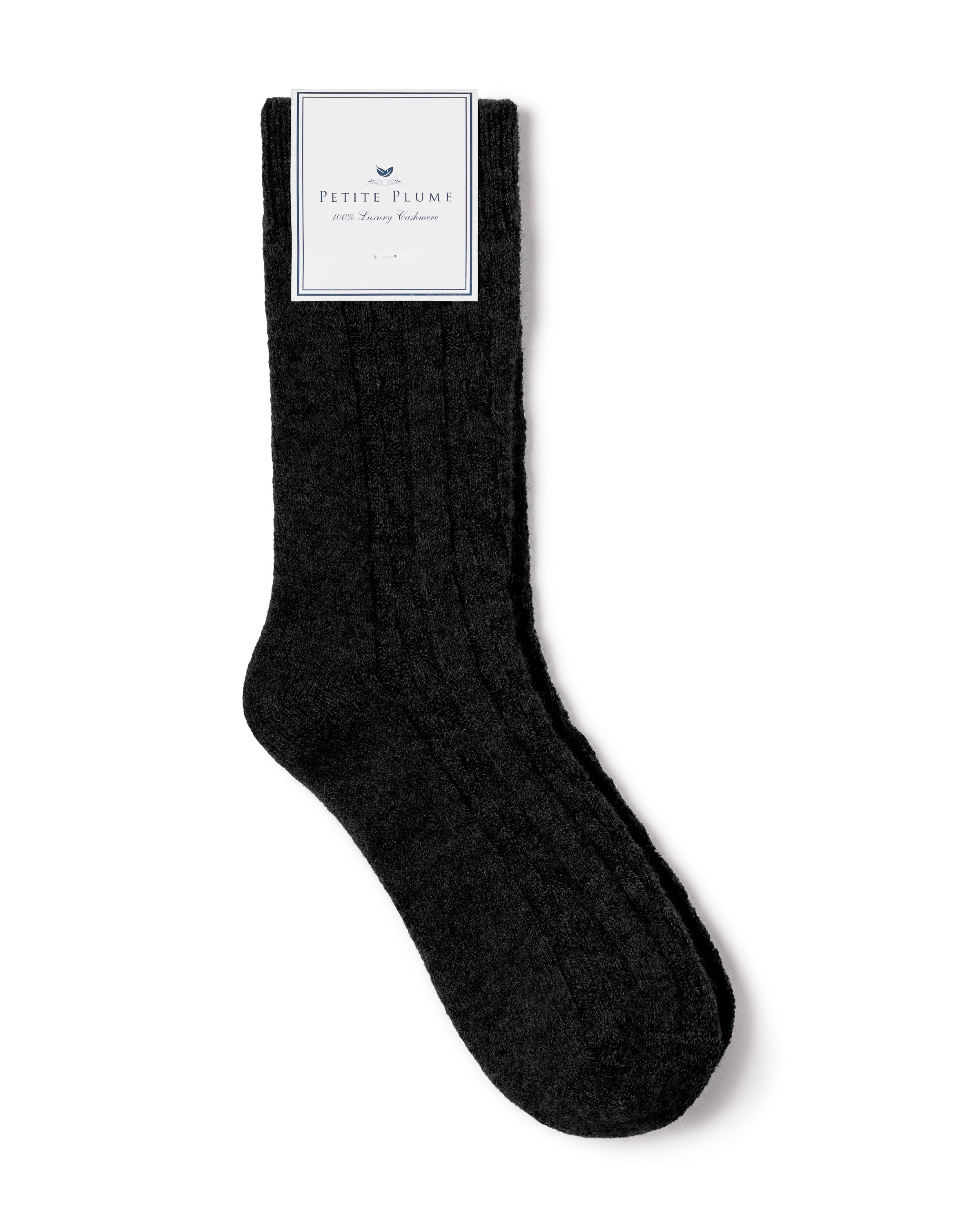 Men’s Cashmere Socks in Black