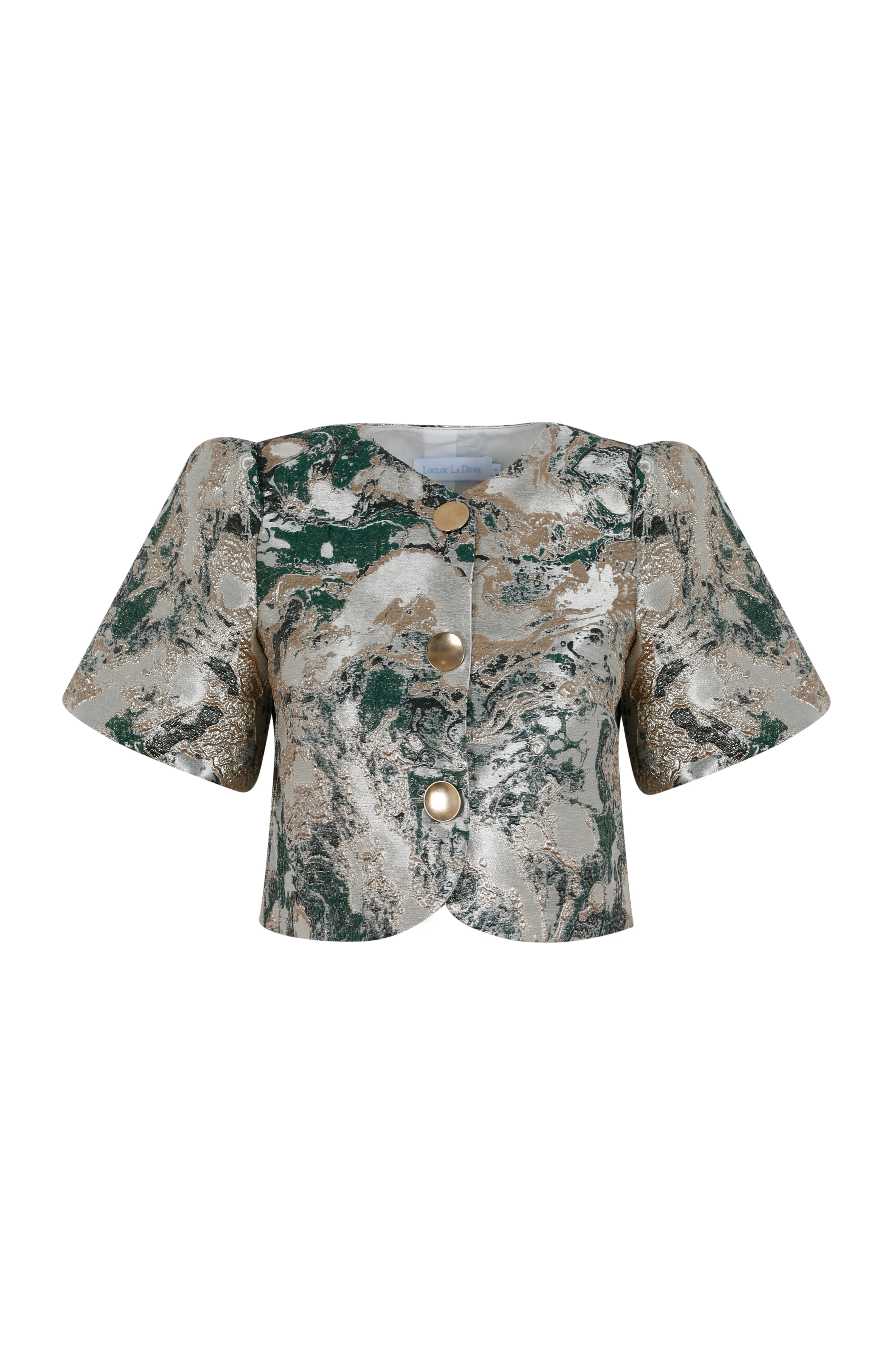 Emilia Set in Green & Beige