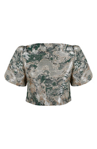 Emilia Set in Green & Beige