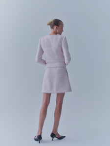 The Winifred Jacket in Pink & White