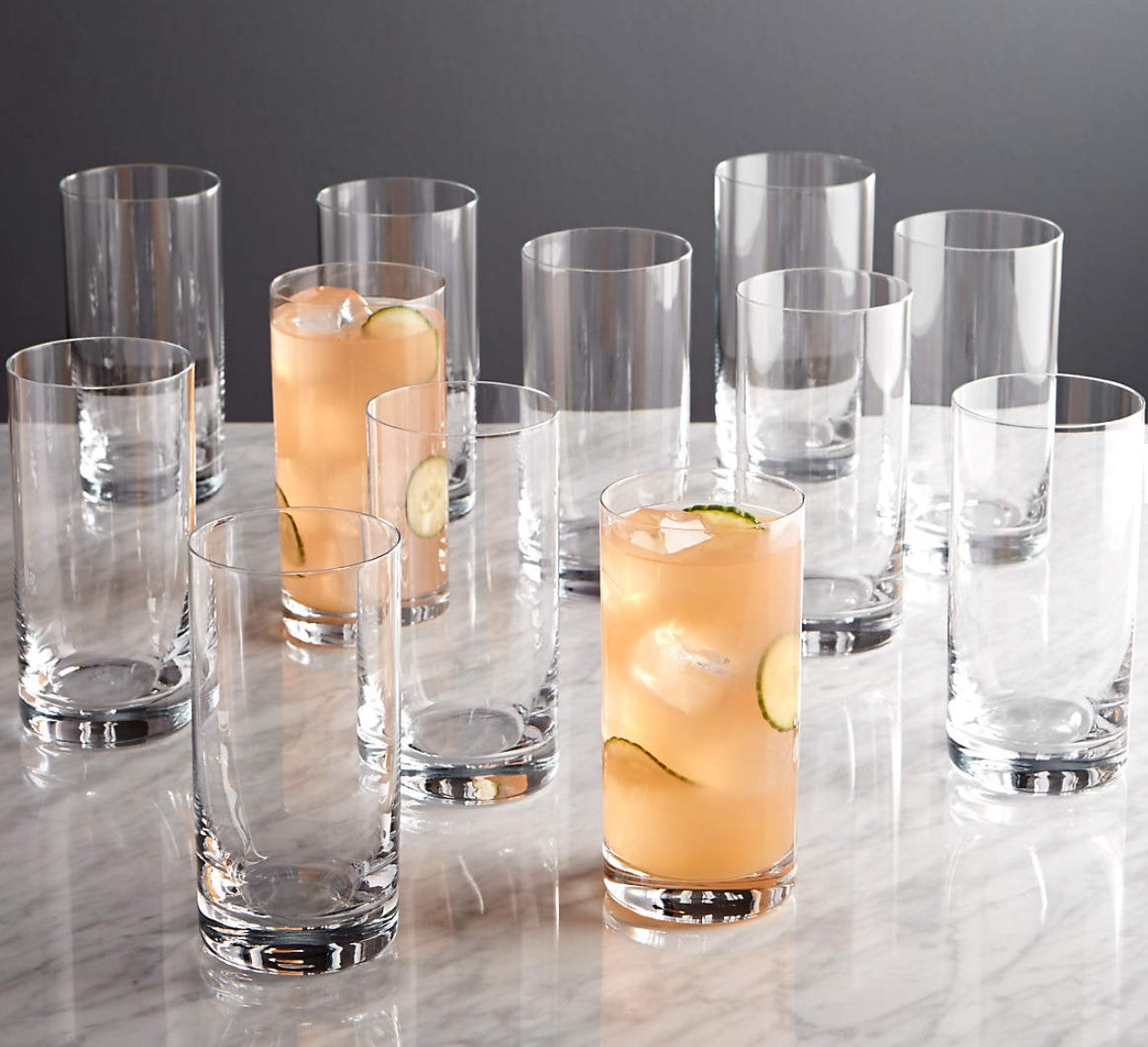 Aspen 18-Oz. Highball Glasses, Set of 12