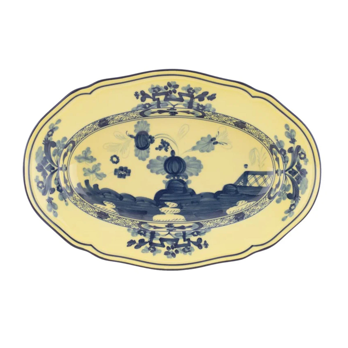 Oriente Italiano Large Oval Platter in Citrino