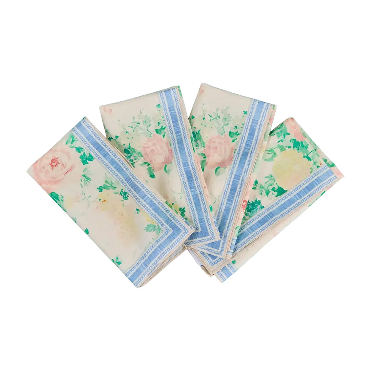 Napkins in Garden Rose Peony, Set of 4