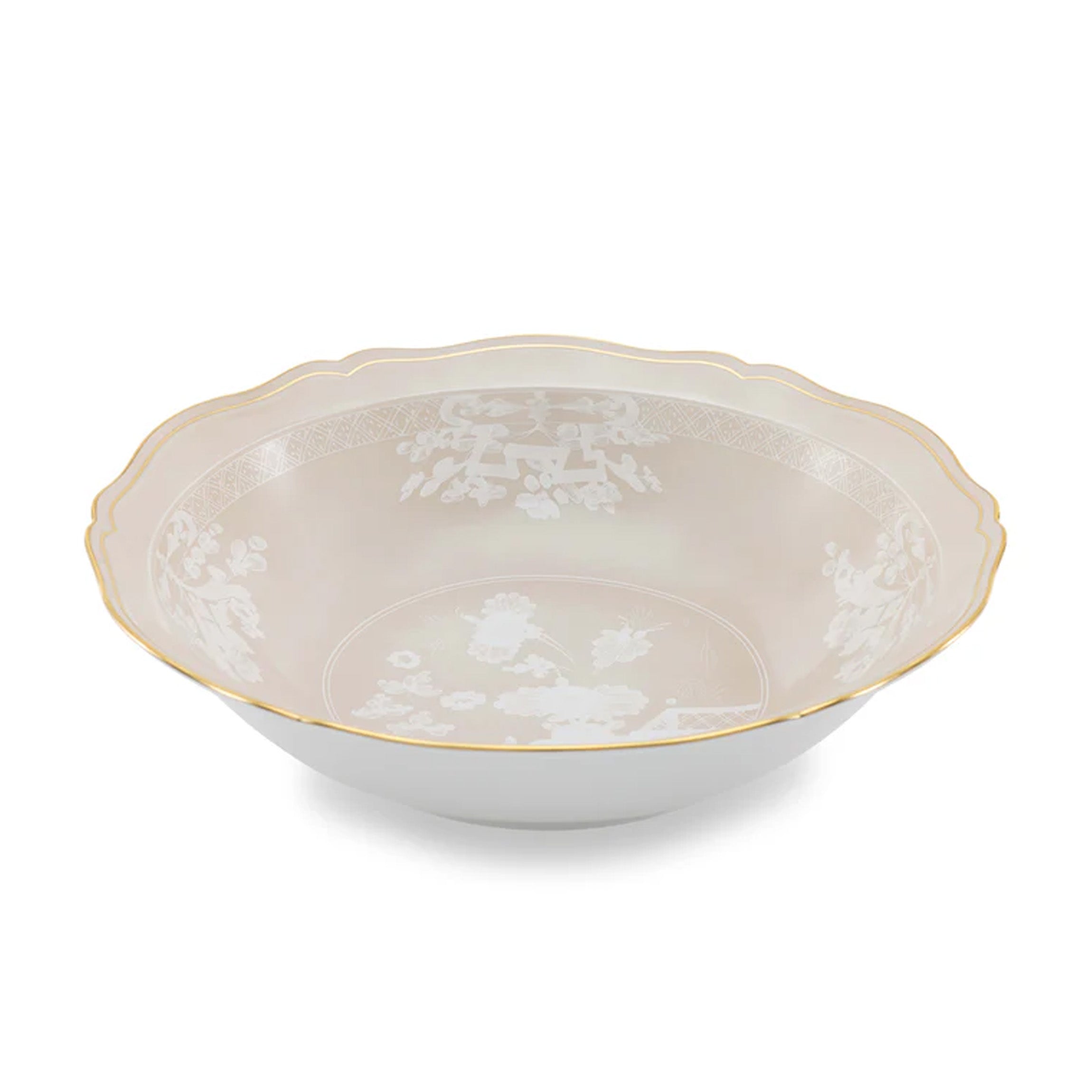 Antico Doccia Round Deep Tray in Maringa