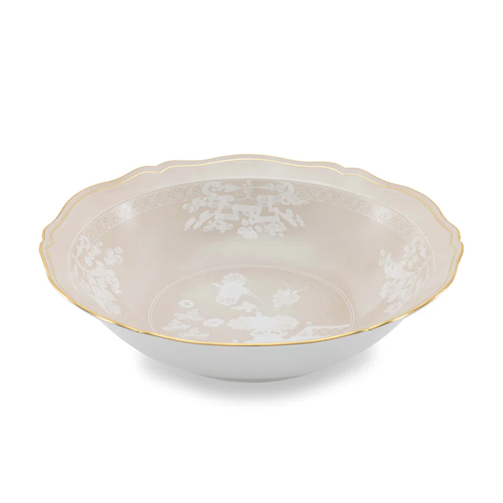 Antico Doccia Round Deep Tray in Maringa
