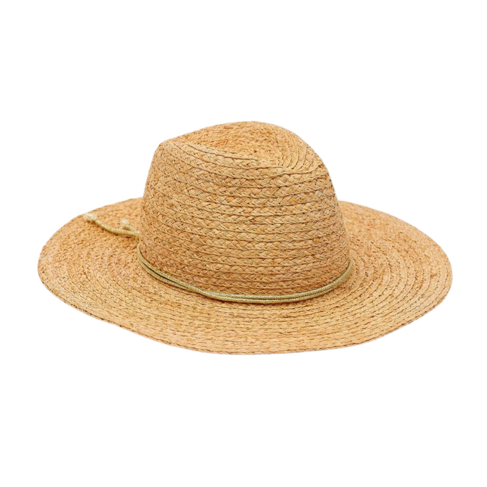 Raffia Braid Continental in Natural/Gold