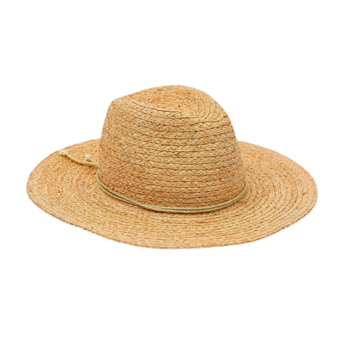 Raffia Braid Continental in Natural/Gold