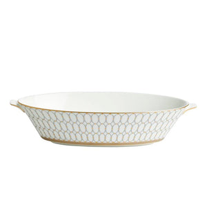 Renaissance Grey Open Oval Vegetable Dish