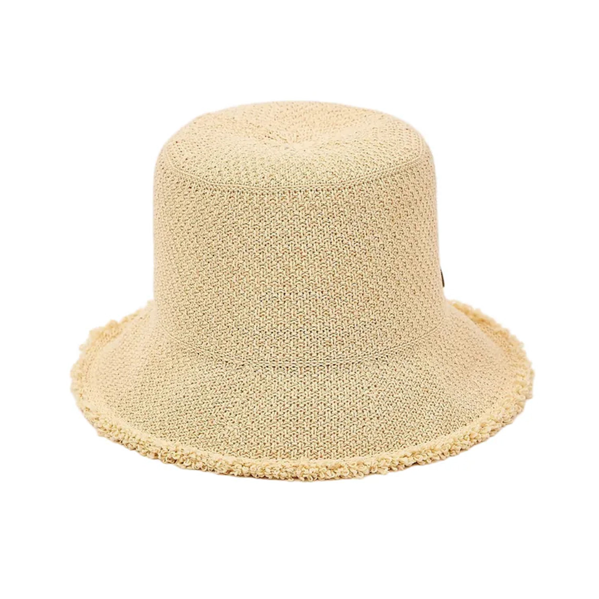 Penny Woven Bucket in Natural