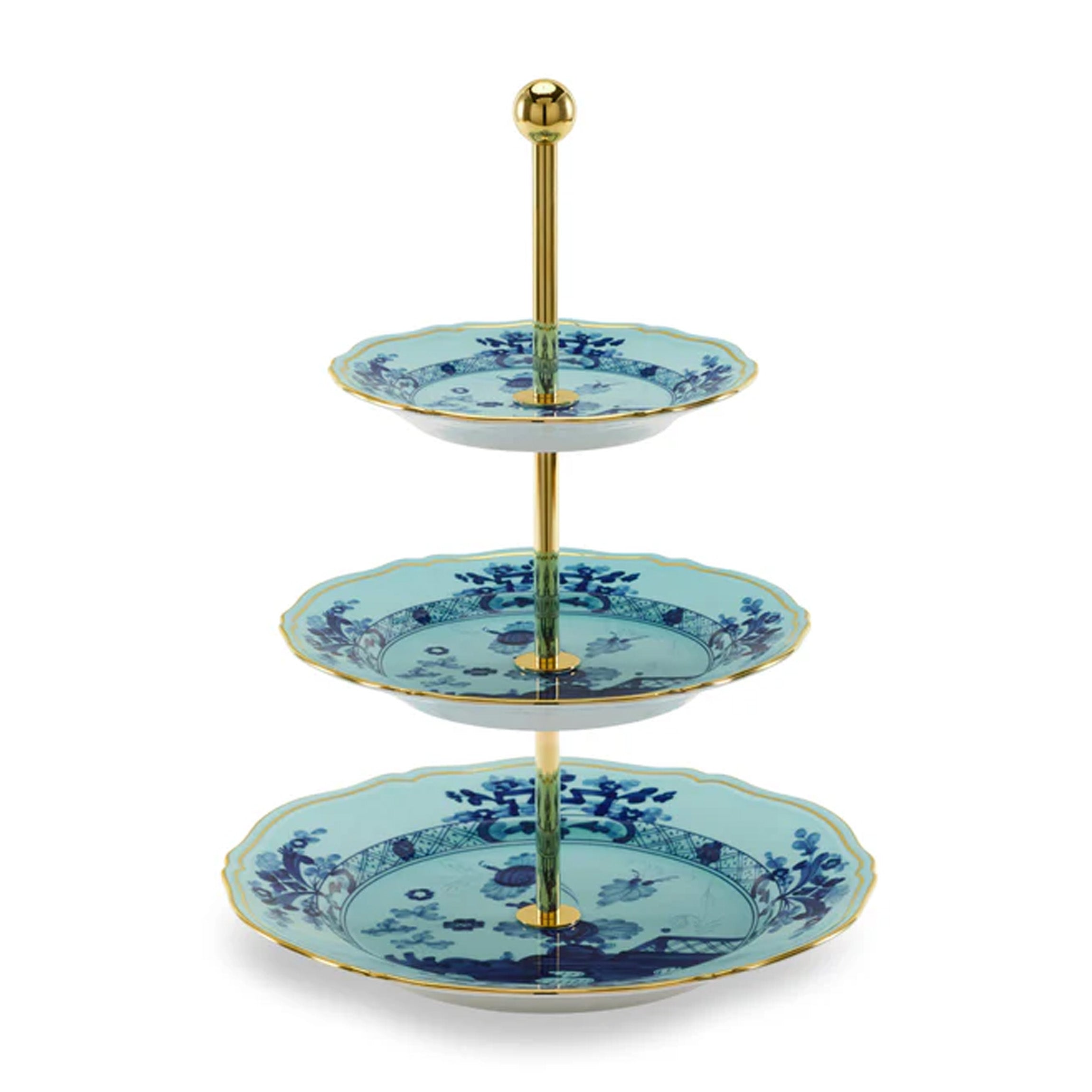 Oriente Italiano 3-Tier Serving Stand in Iris