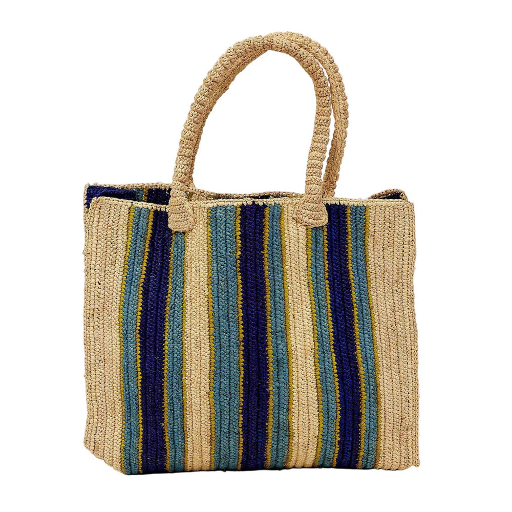 Arlington Stripe Tote in Ocean Stripe