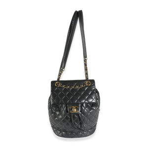 Chanel Black Quilted Calfskin Urban Spirit Backpack