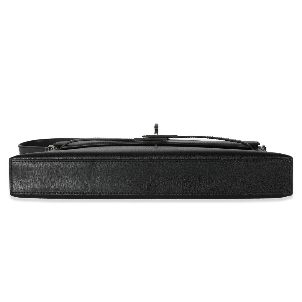 Hermes Black Chevre Chamkila Kelly Elan PHW