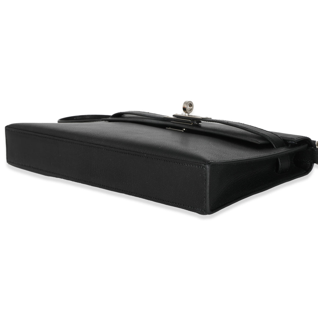 Hermes Black Chevre Chamkila Kelly Elan PHW