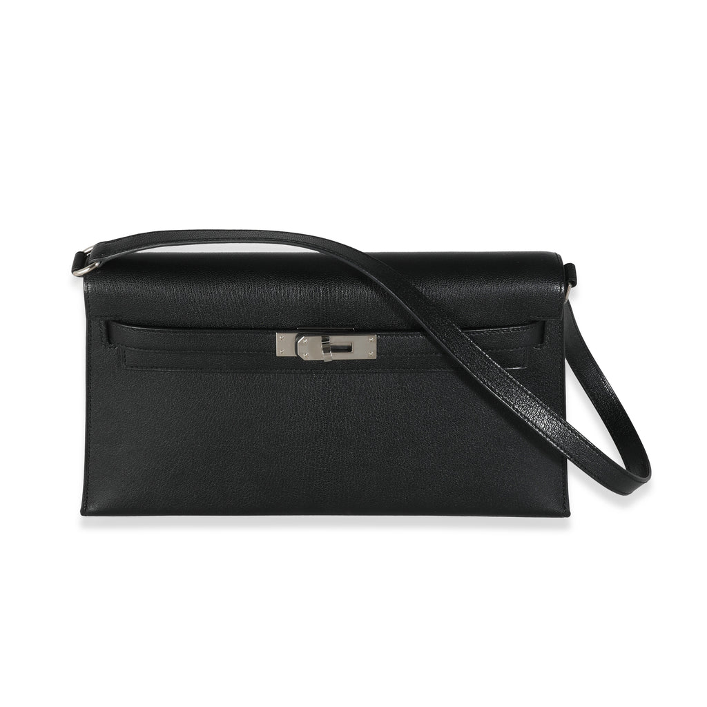 Hermes Black Chevre Chamkila Kelly Elan PHW