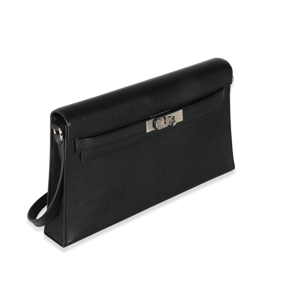 Hermes Black Chevre Chamkila Kelly Elan PHW