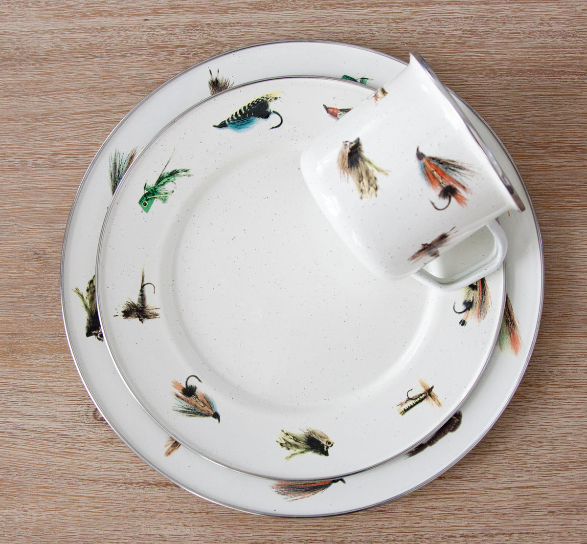 Dinner Plates in Flying Fish, Set of 4
