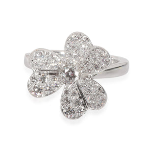 Van Cleef & Arpels Frivole Ring in 18k White Gold 0.8 CTW fv