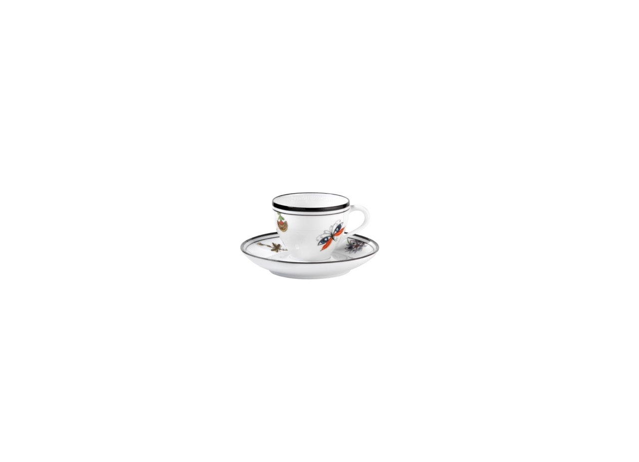 Arcadia Coffee Cups with Saucer,  Set of 2