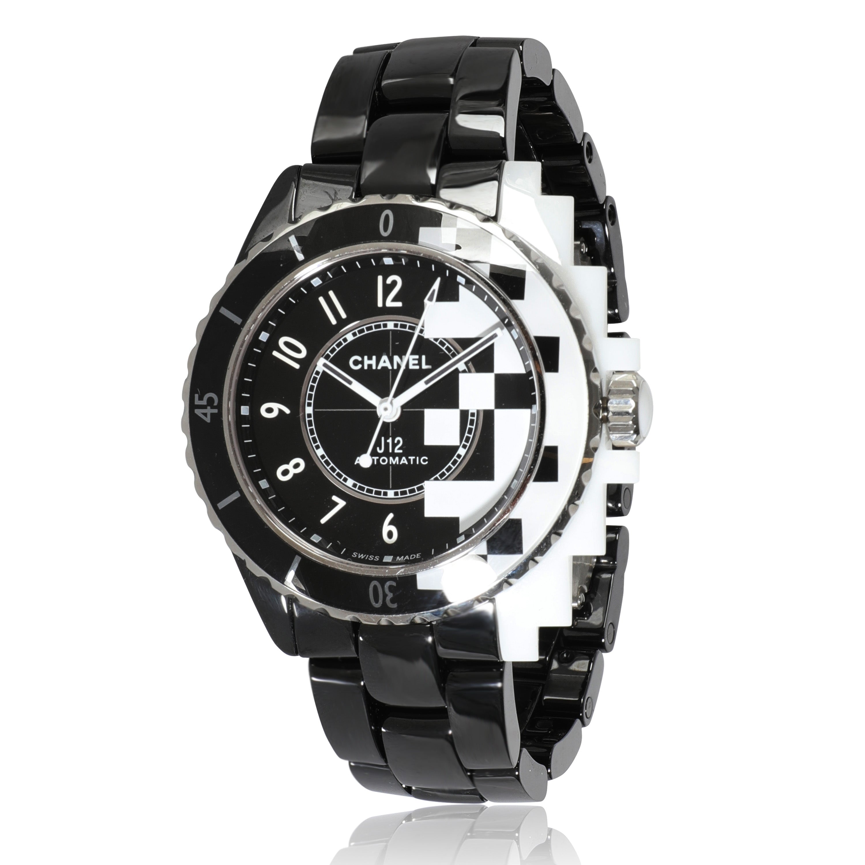 Chanel J 12 Cybernetic H7988 Unisex Watch in  Ceramic fv