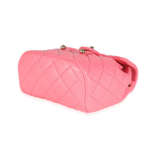Chanel Pink Quilted Caviar Drawstring Backpack Handbag