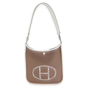 Hermès Etoupe Toile Officier Swift Neo Evelyne 29 PHW Handbag fv