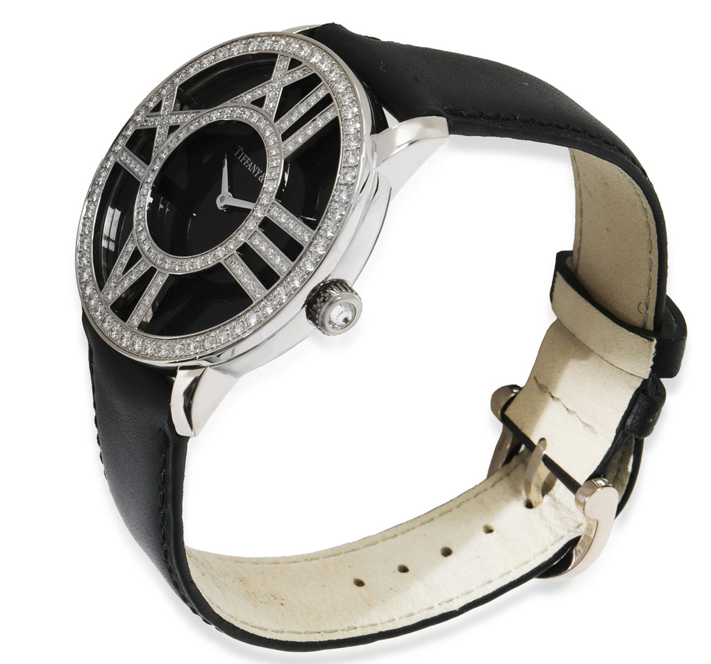 Tiffany & Co. Atlas Z1902.10.40E10A Unisex Watch in 18kt White Gold lv