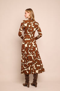 Hera Dress in Mystic Flora Olive