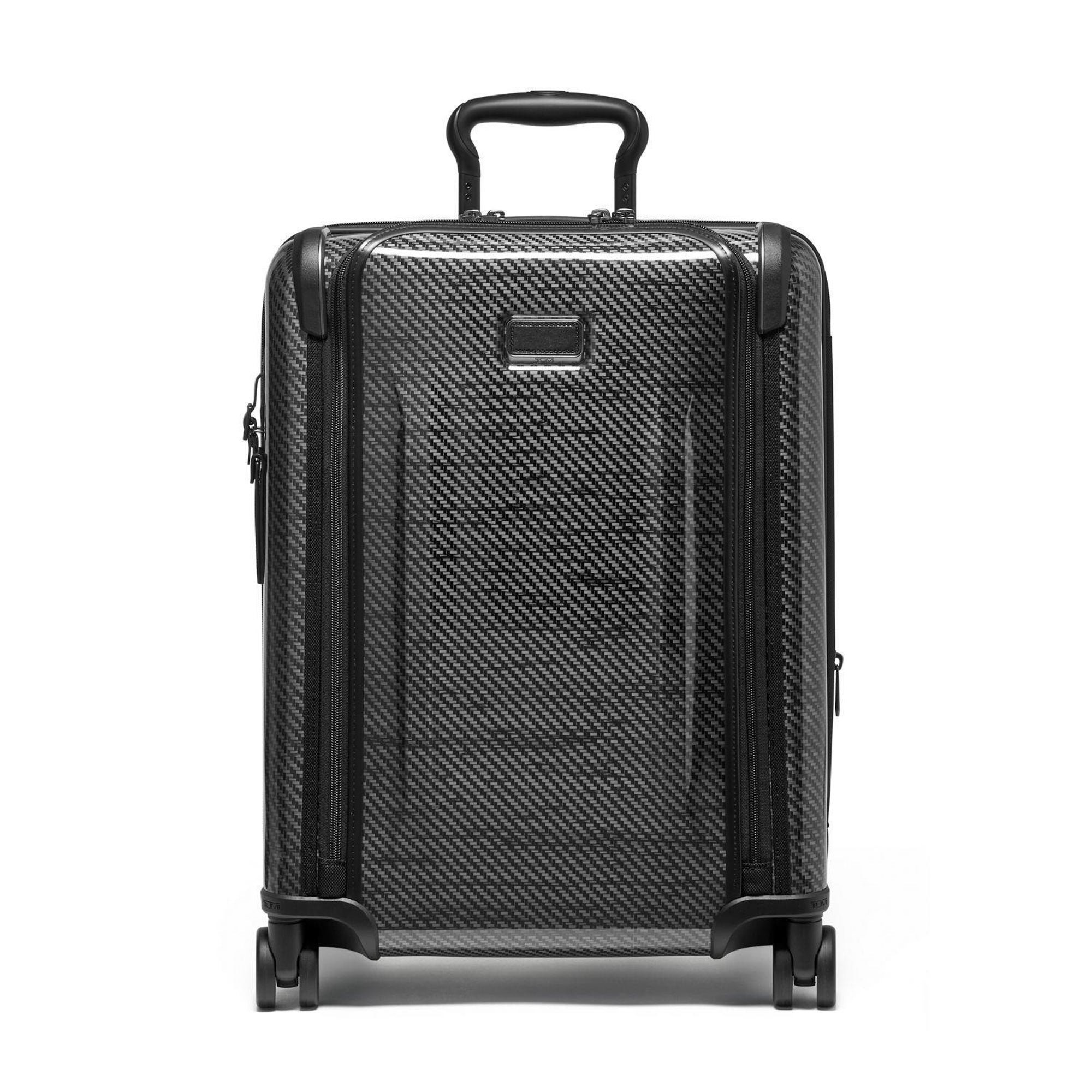 Tegra-Lite Continental Front Pocket Expandable Hardside Carry-On, Black/Graphite