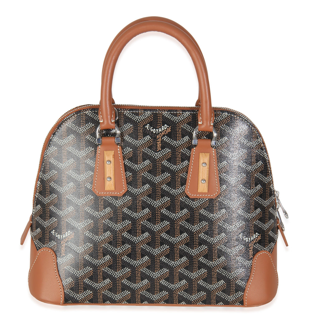 Goyard Tan Black ine Canvas Mini Vendome Handbag bv