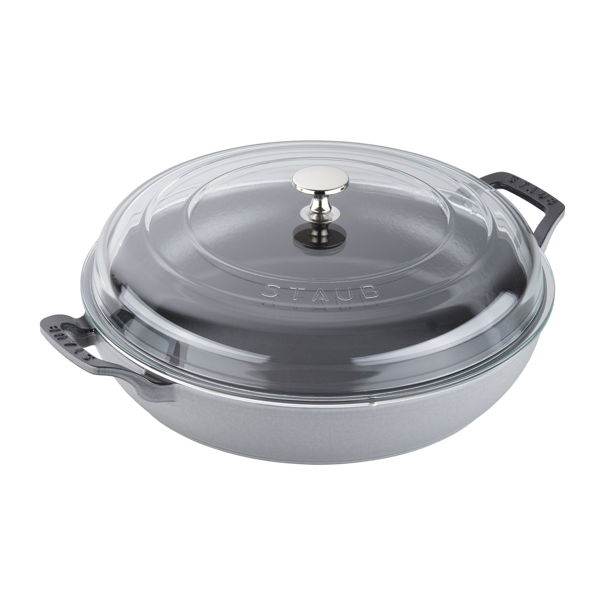 Cast Iron 3.5-qt Braiser with Glass Lid in Graphite Grey