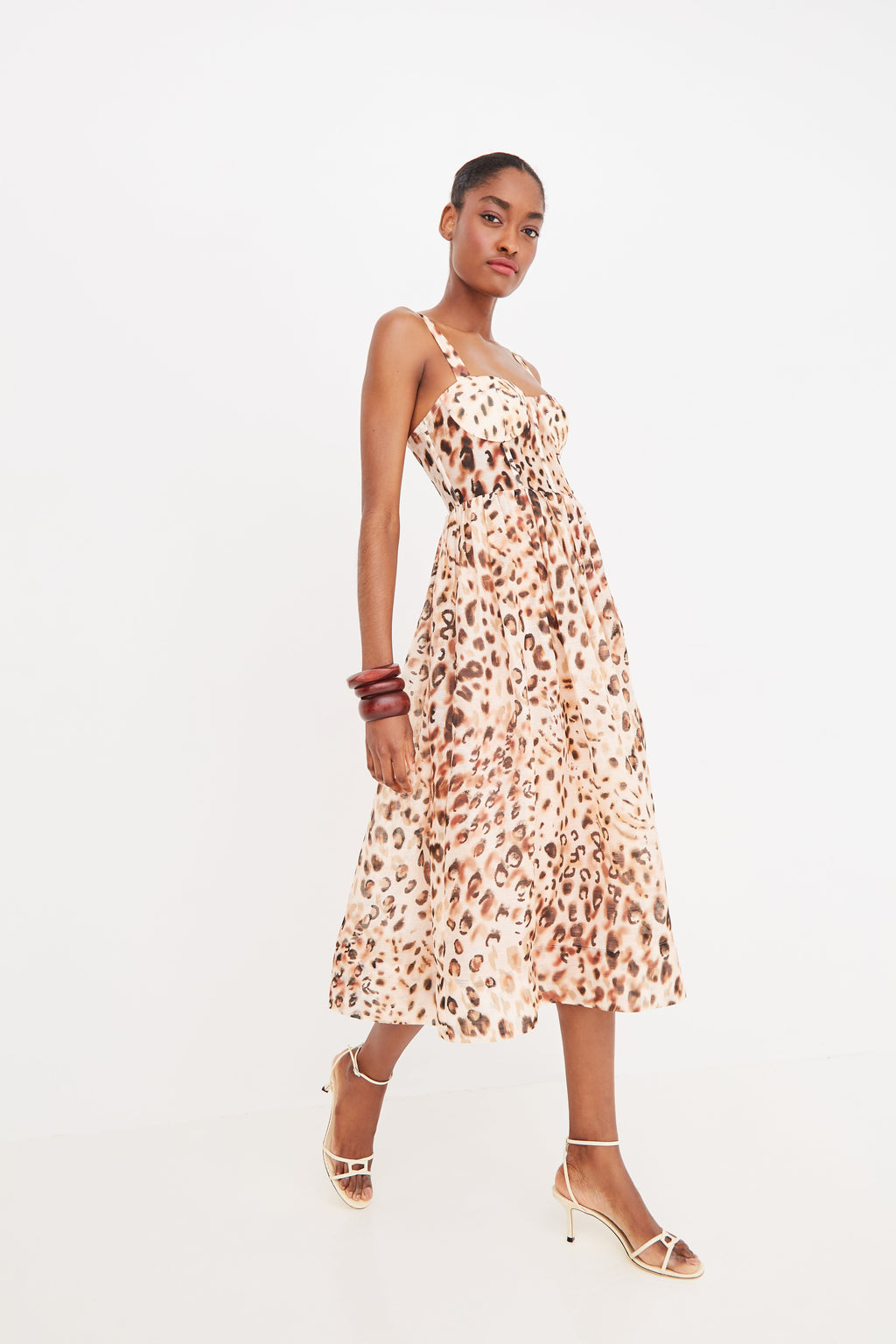 Pheobe Dress in Cheetah Blush