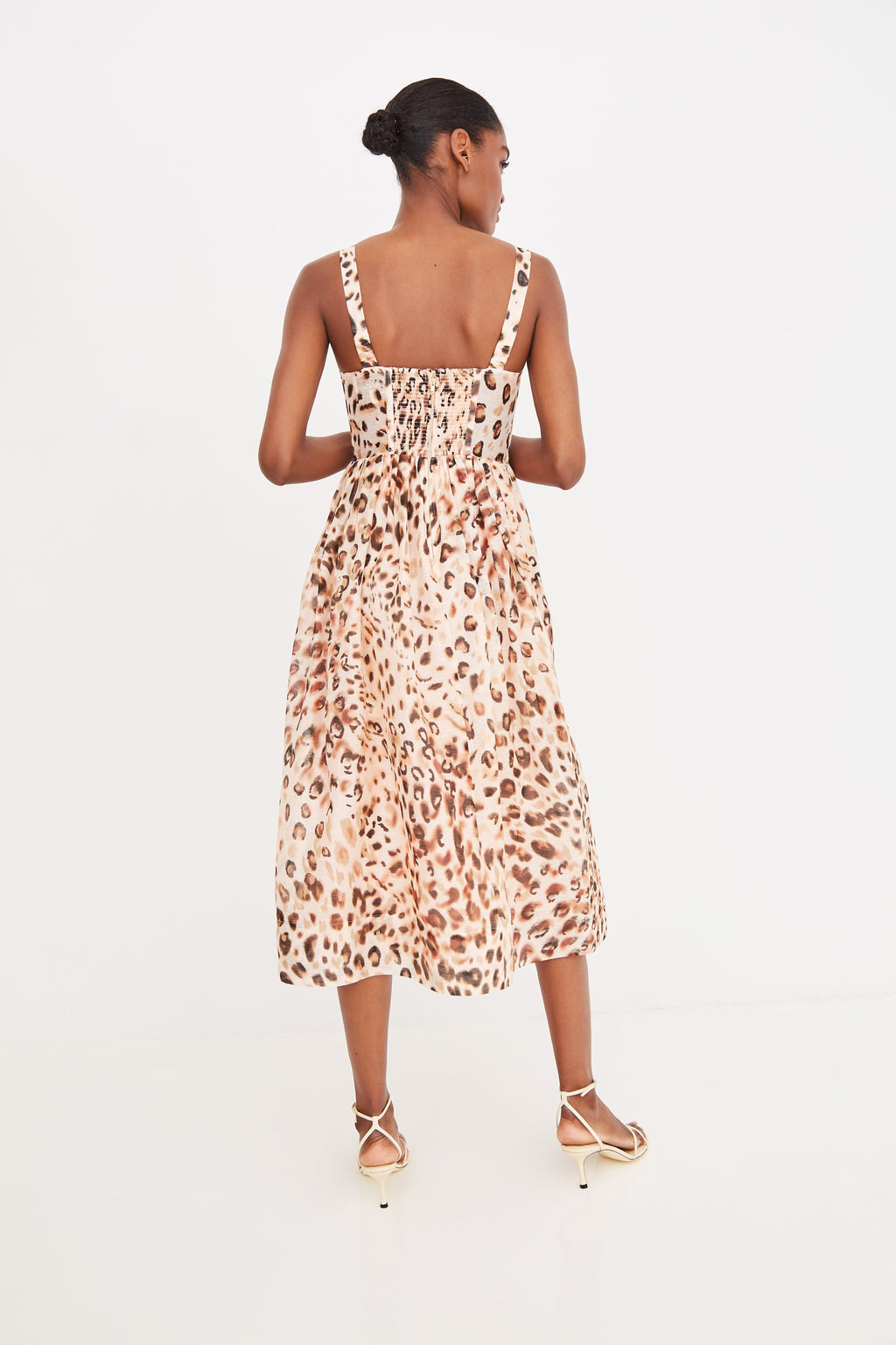Pheobe Dress in Cheetah Blush