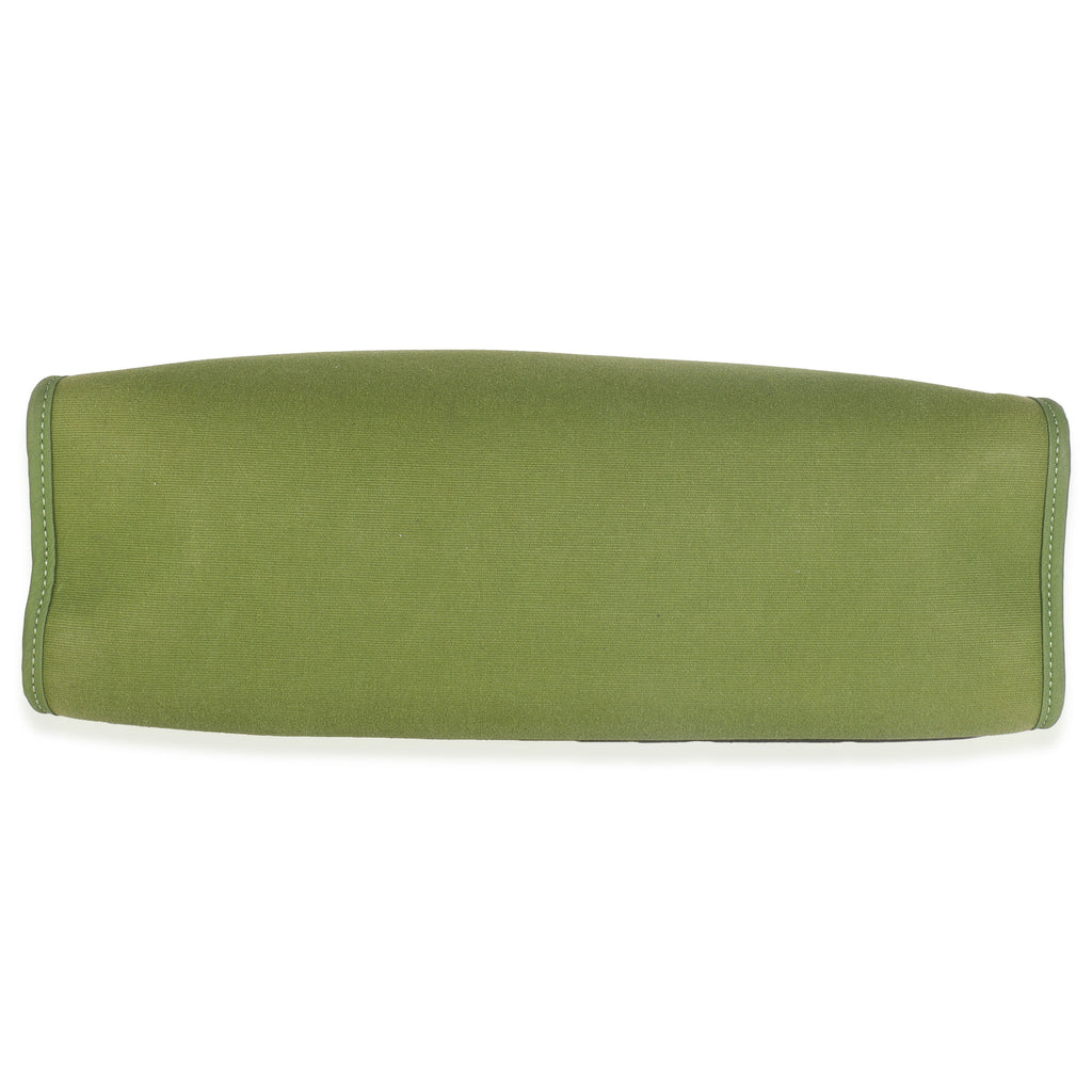 Hermès Apple Green Vache Hunter Toile Herbag Zip 31 PHW Handbag box