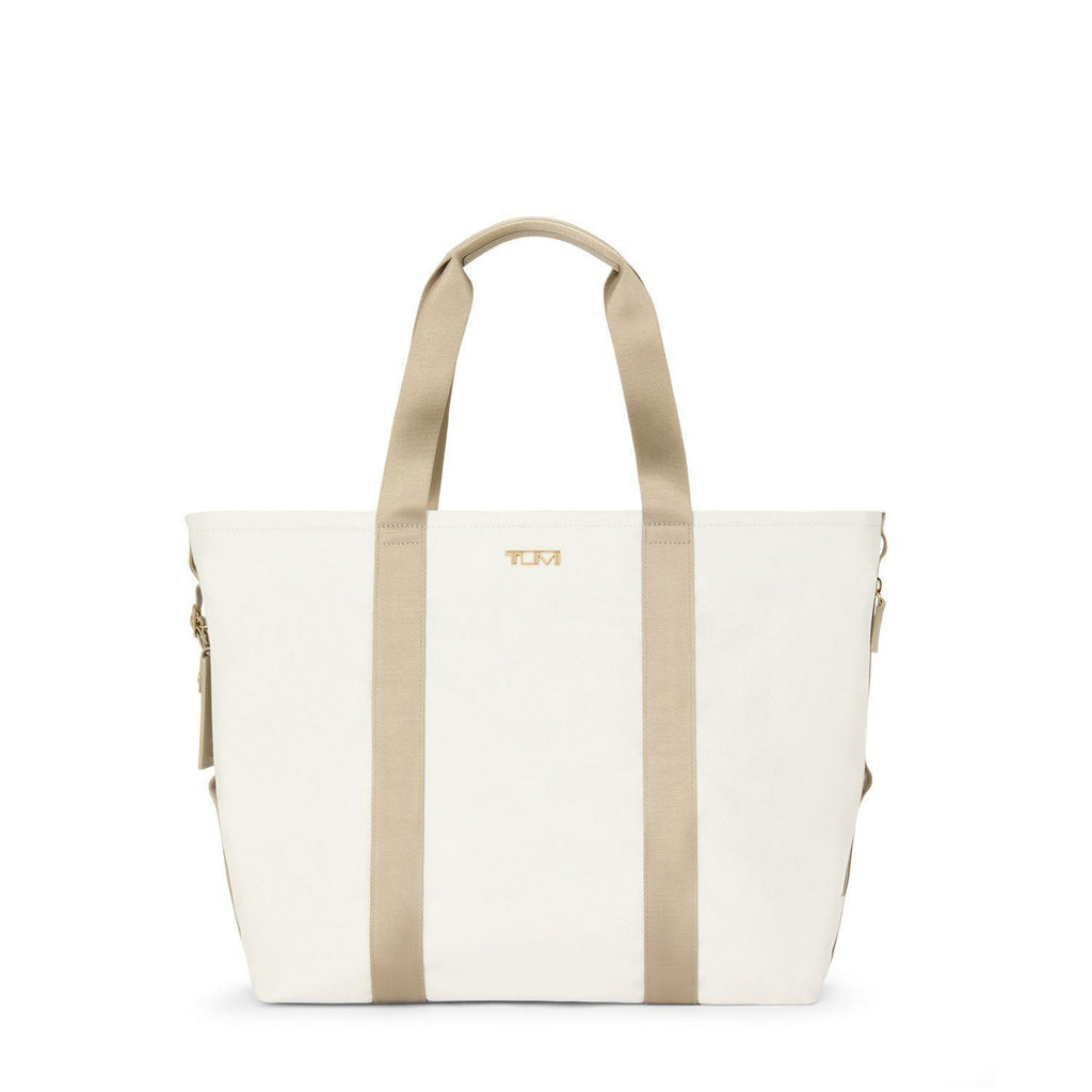 Sport Essential Large East/West Tote, Off White/Tan