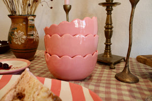 Hand-painted Custom Initial Bowls, Set of 4