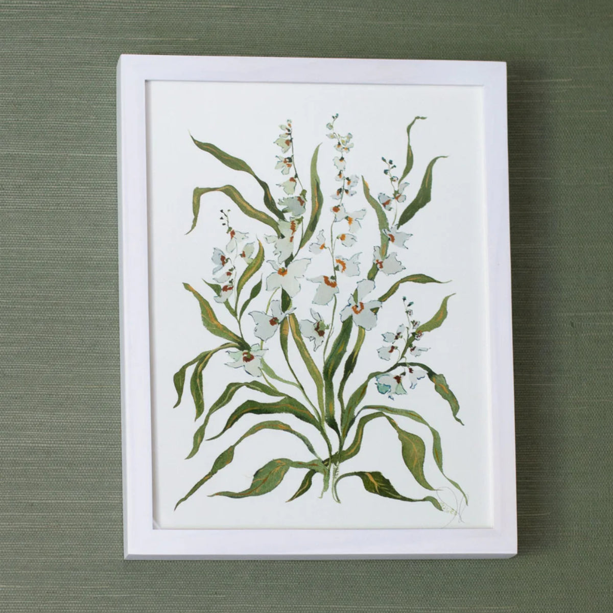 Botanical Print: Dove & Celadon