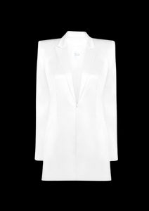 Leith Bridal Blazer Dress in Off White