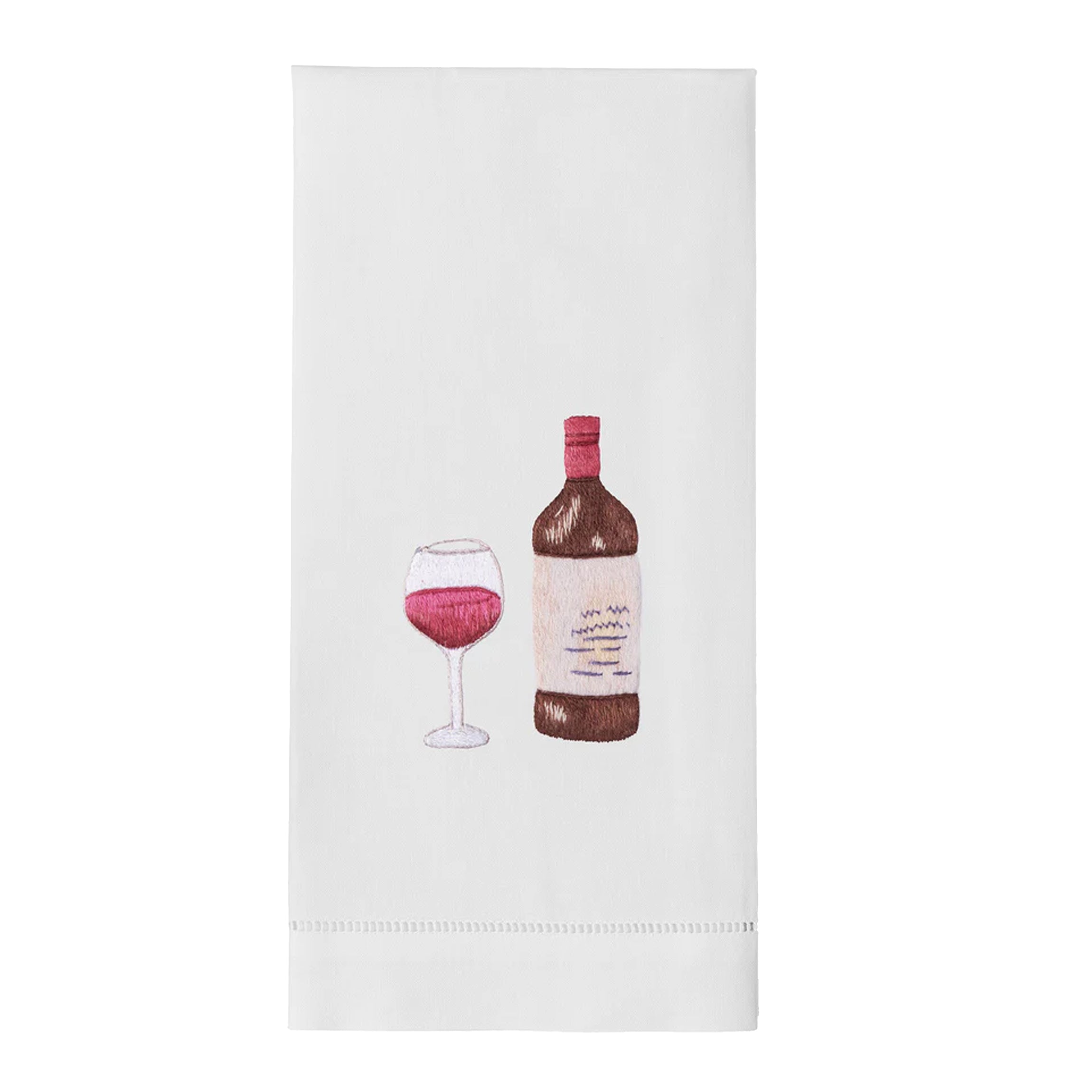Red Wine Time Hand Towel