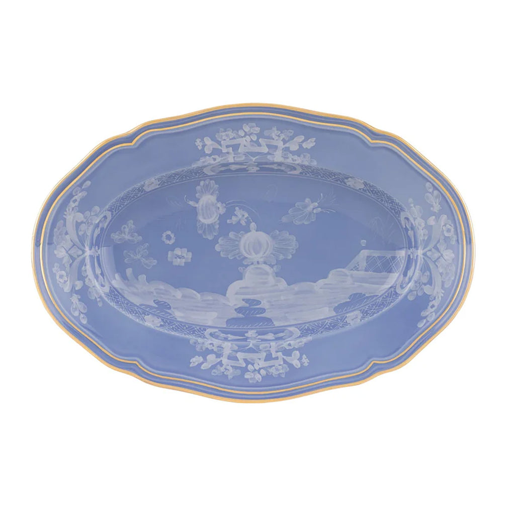 Oriente Italiano Large Oval Platter in Pervinca