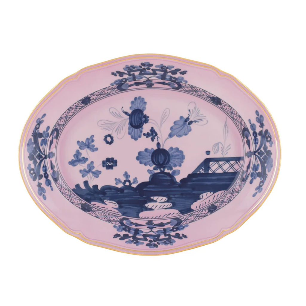 Oriente Italiano Large Oval Platter in Azalea