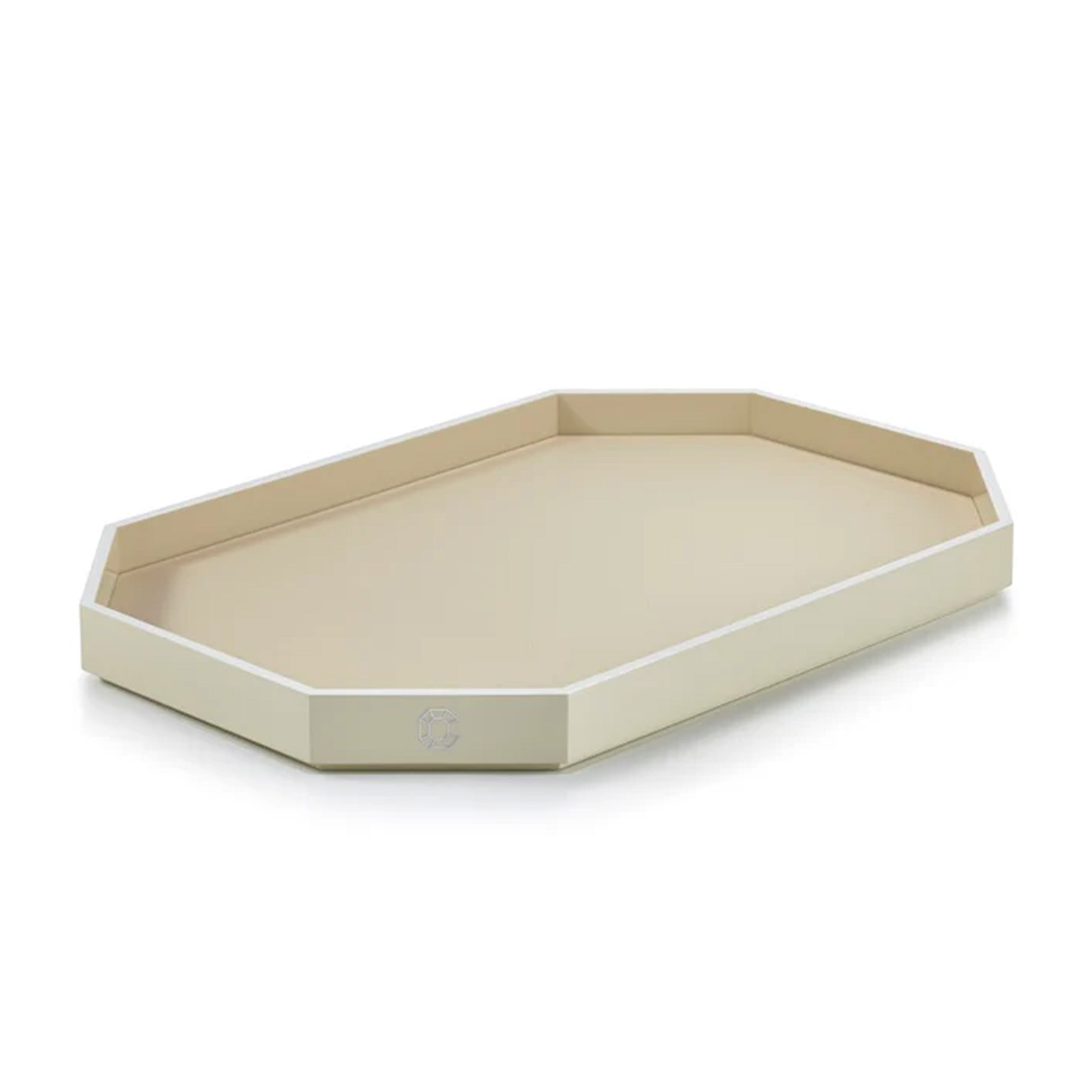 Octogone Tray Large in Ivory