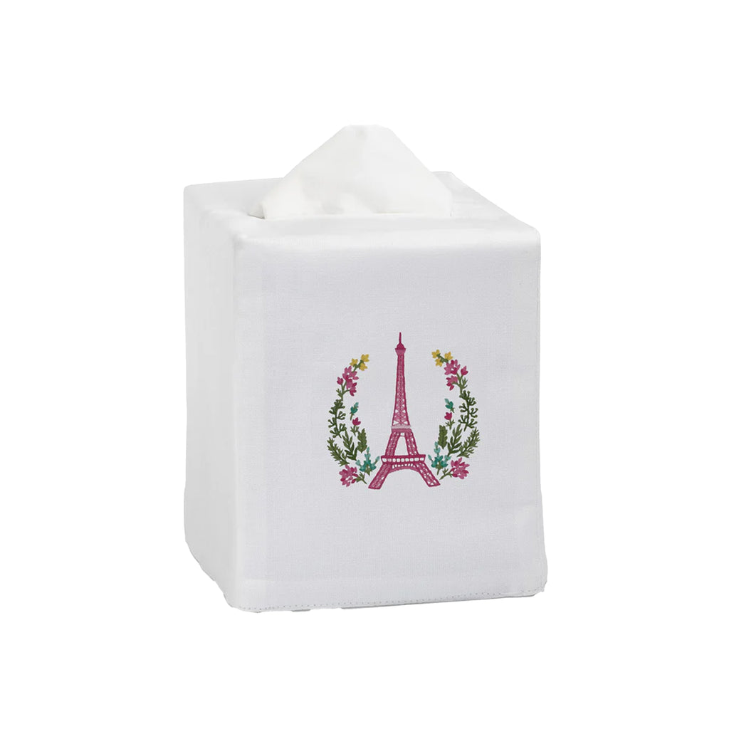 Eiffel Floral Tissue Box Cover