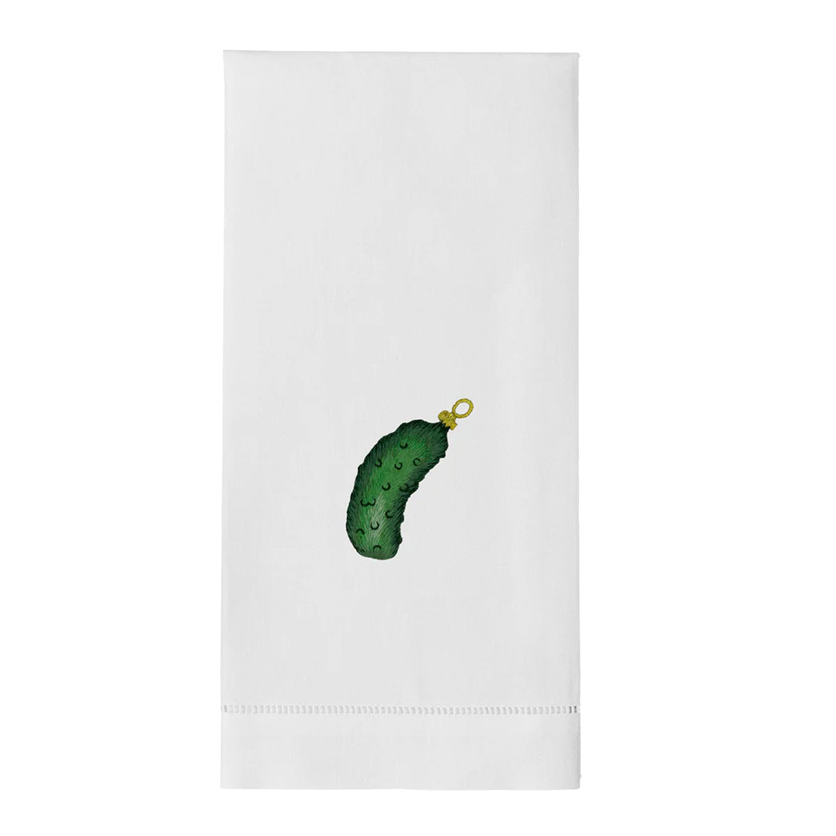 Pickle Ornament Hand Towel