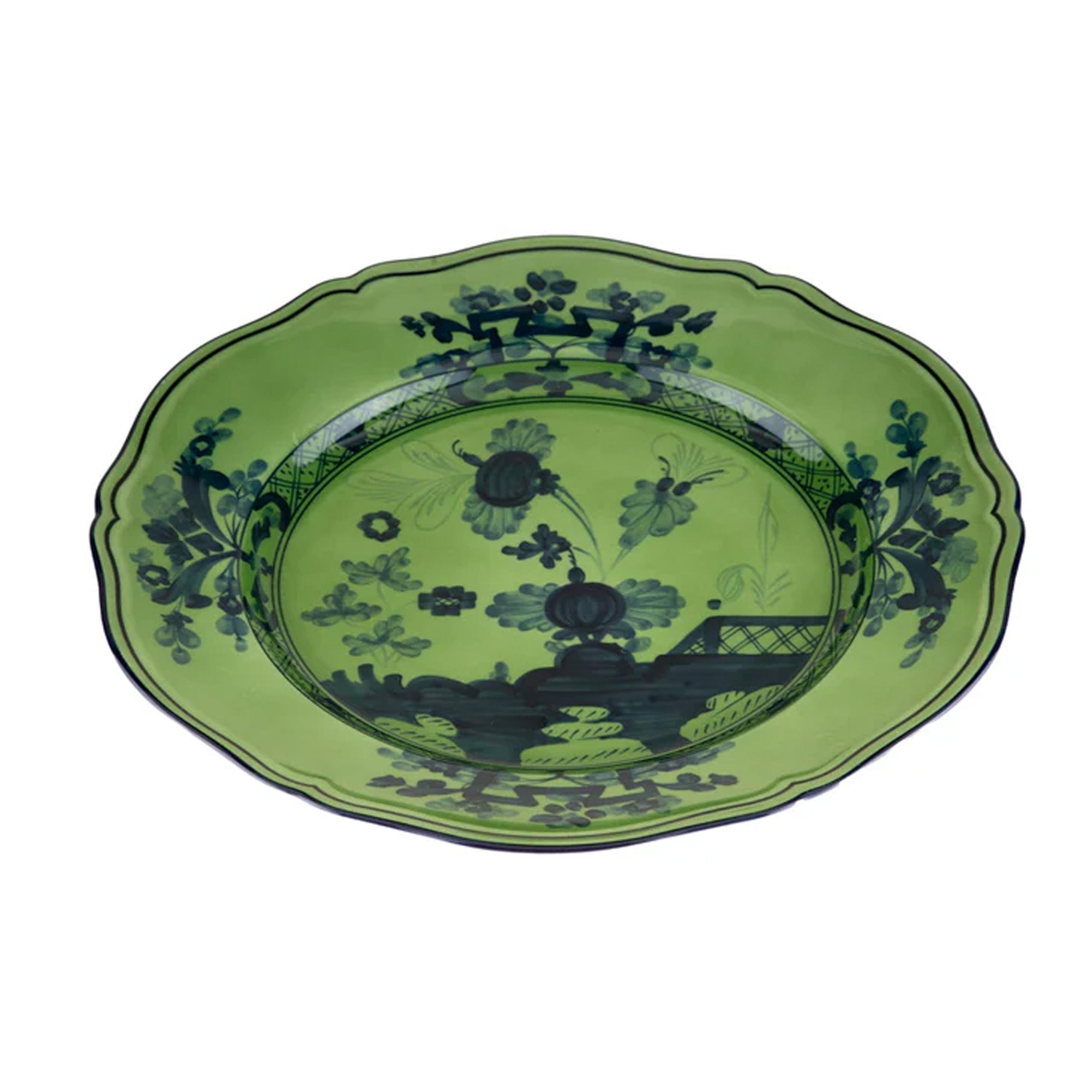 Oriente Italiano Large Oval Platter in Malachite