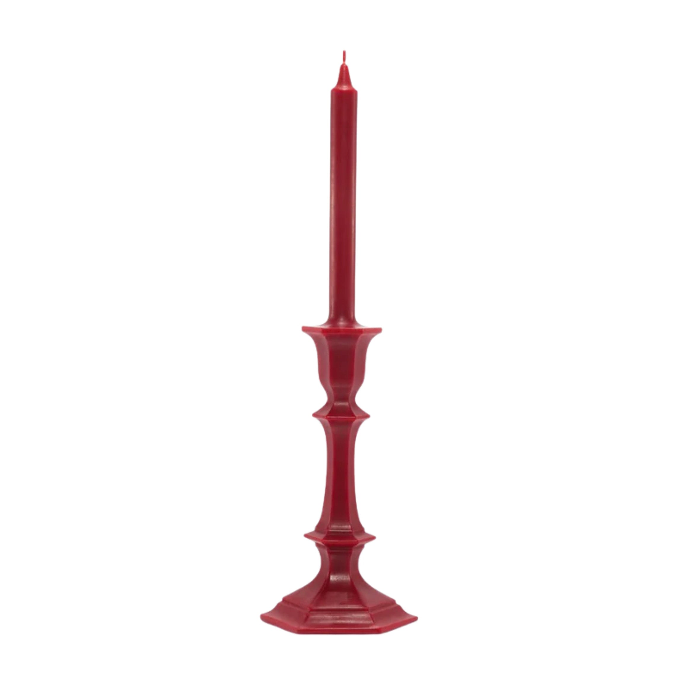 Harcourt Candlestick Candle in Red