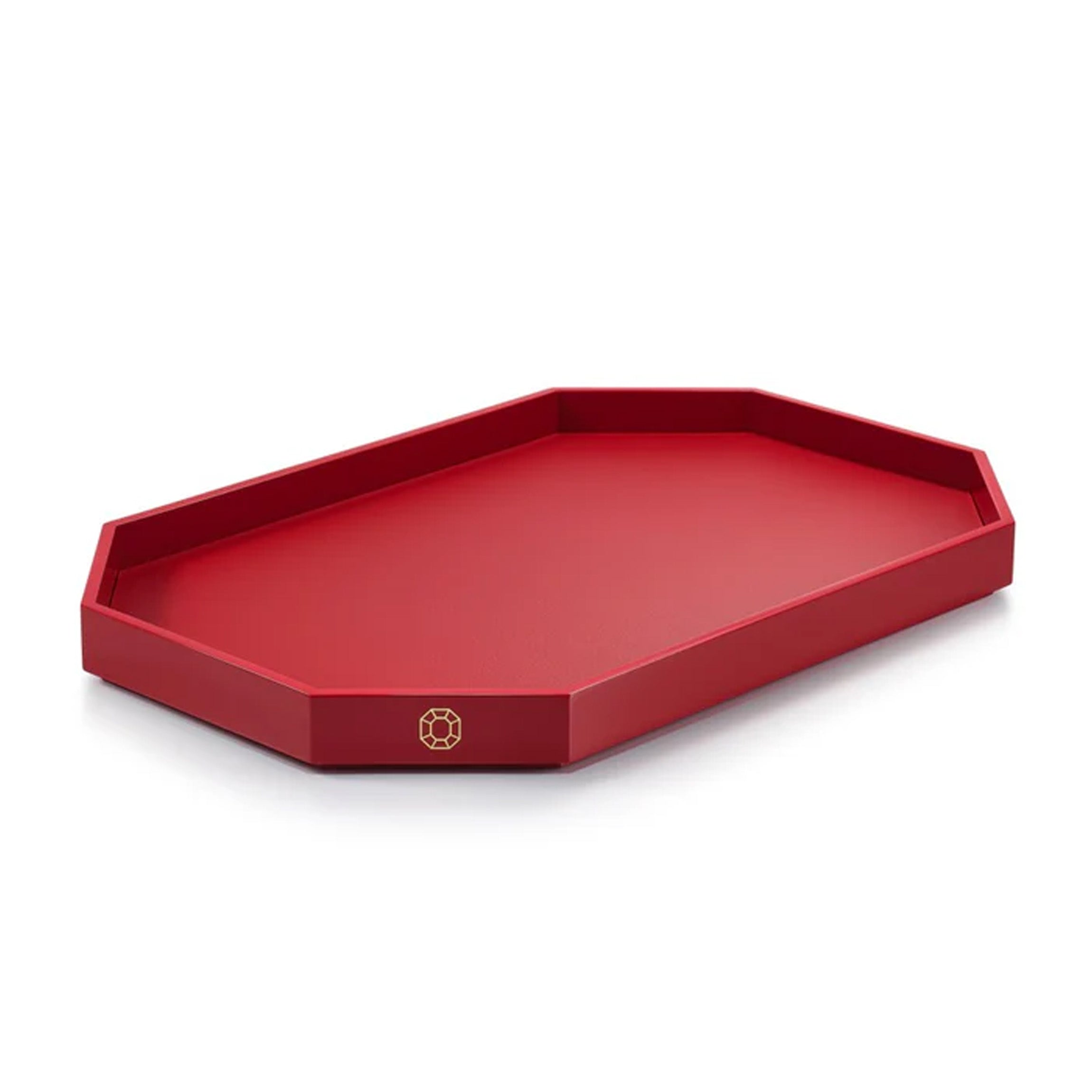 Octogone Tray Large in Red