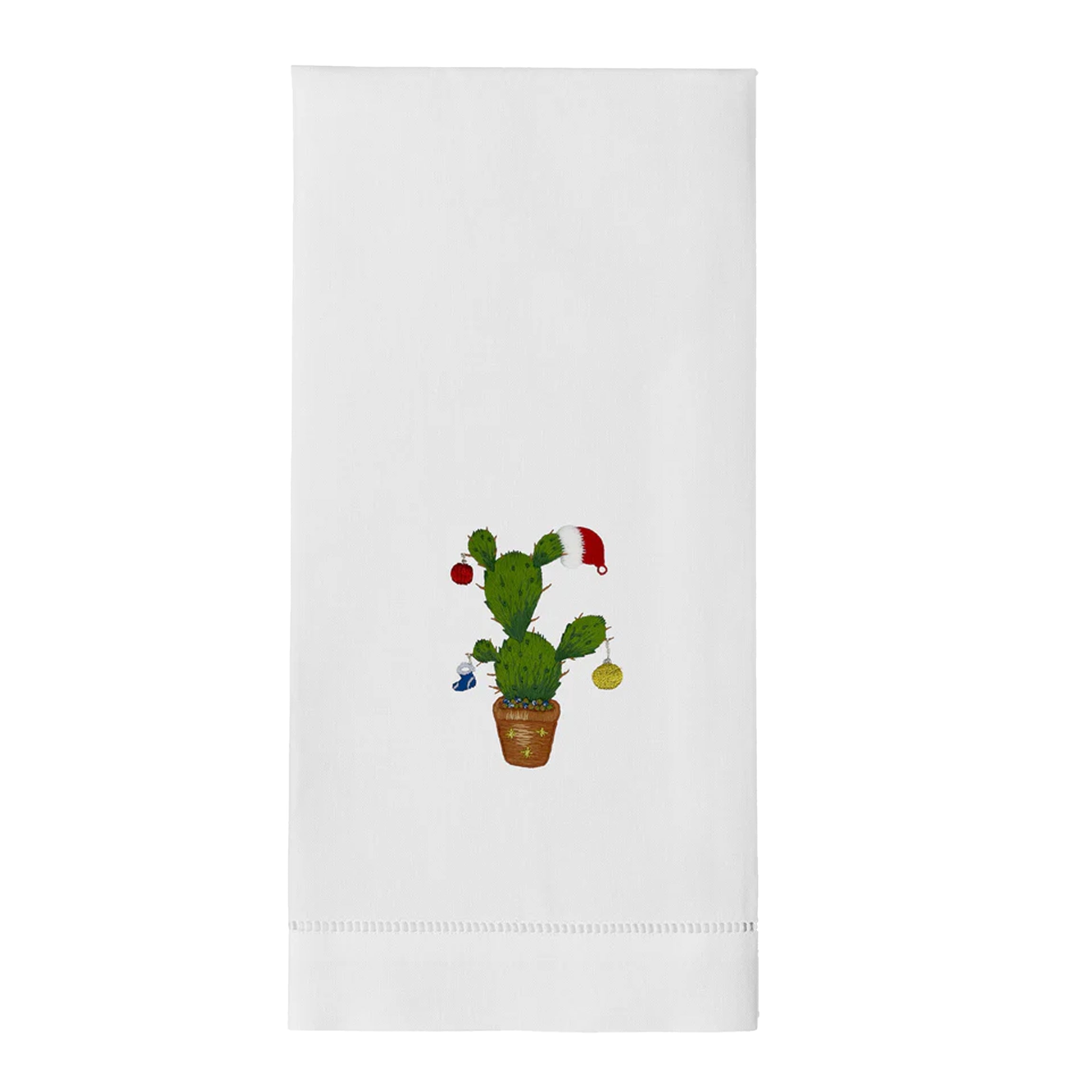 Cactus Christmas Hand Towel