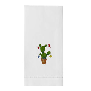 Cactus Christmas Hand Towel