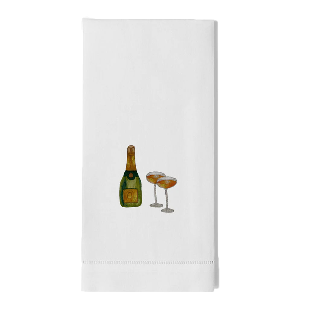 Champagne Coupes Hand Towel